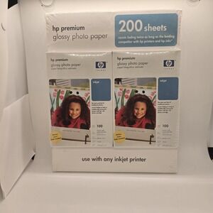 HP Premium Photo Paper 200 Sheets 4"X6" Glossy NEW SEALED IN BOX Q6561